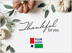 Select a verse, create your own custom verse, or order blank. Thankful for You Logo Card D1689U-4B